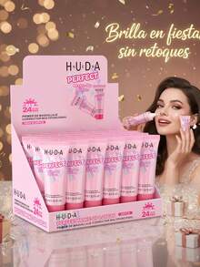 24pz Nueva edición+Loción perfeccionadora de maquillaje HNUEDA+primer multifuncional/efecto prolongado+uso diario/festivo+jóvenes/adultas - Rosa - Ver 1