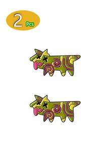 1 set de 2/5 piezas de broches artísticos con diseños de grafiti, animales, colores personalizados, perros geométricos, accesorios creativos para ropa, bolsas, adecuados para equipaje, bolsas, chaquetas, zapatos, sombreros