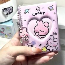 BT21 Cartoon Mini Photo Album Card Holder, Suitable For K-Pop Idol Merchandise (3-Inch Card Album)