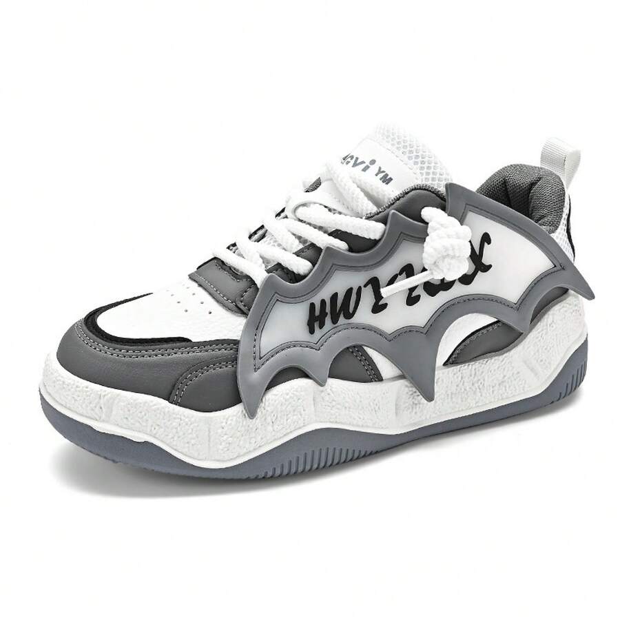 2025 Niche Thick-Soled Height-Increasing Sneakers Breathable Loafers - White Grey - View 1