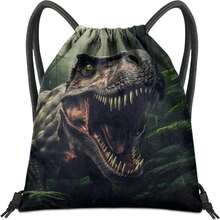 BHAHB Drawstring Backpack For String Bag Waterproof Cute Sports Beach Swimming Travel (13"*17")-Dog - ColorA - View 1