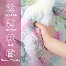 Pauwer Fleece Throw Blanket For Couch - 550GSM Soft & Warm Fluffy Cream White Blanket, Decorative And Giftable Striped Blankets For Couch, Sofa, Bed, 50"X60" - 彩色 - 查看 4