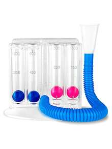 Espirómetro De Incentivo 5000 Ml Ejercitador Pulmonar - Blanco - Ver 11