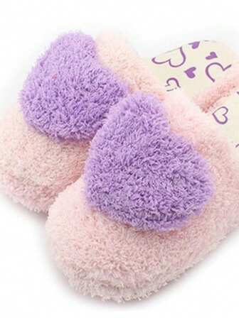 Pantuflas suaves y lindas de mujer, zapatos de interior silenciosos para el dormitorio, zapatos de casa con forro térmico elegante, regalo ideal para el Día de San Valentín