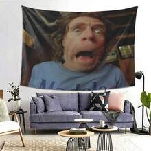 Frank Gallagher Pop Art Tapestry - Soft Peach Light Beige Fabric Wall Decoration With Iconic TV Show Characters, Large Horizontal Living Room And Bedroom Party Decoration - The Perfect Gift For  Fans And Pop Culture Home Decoration - 彩色 - 查看 6