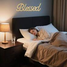 1 Stück Neon-Kreuz-Dekorationslicht, USB-betrieben, geeignet für Feiertage, Weihnachten, Zimmer, Schlafzimmer, Bar, Café, Männerhöhle, Kirchendekoration - polychromatisches Licht - Übersicht 9