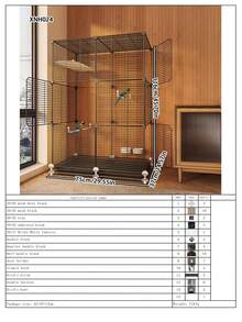 Extra Thick & Dense Bird Cage For Parrots, Cockatoos, Macaws, Large Size Birdcage - Multicolor - View 15