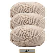 3件組/(140-150g) 5股混色毛線，約50g/件，適合春夏使用，中粗軟線，完美適用於手工編織、DIY手工藝、針織與鉤針，柔軟且多用途 - 彩色 - 查看 63
