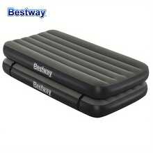 Bestway 67922 3-In-1 Inflatable Mattress, Inflatable Camping Mat, Inflatable Bed, Flocked Surface For Backpacking, Hiking, Portable Camping Mat - Black - View 3