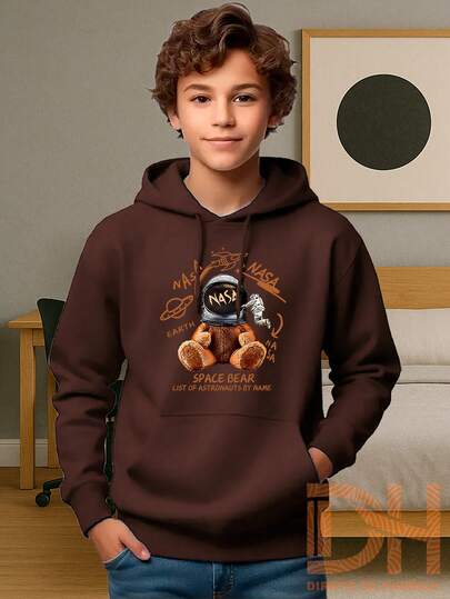 Agasalho Infantil Blusa de Frio Canguru Moletom 100% Algodão Ursinho  Várias Cores Dh Direto Da Fabrica