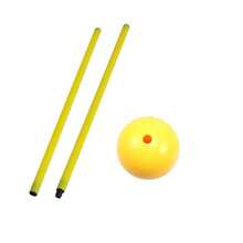 1 Set Detachable Football/Basketball Training Marker Poles, Agility Markers, Sturdy Obstacle Identifiers, Sports Training & Outdoor Signage Multi-Scenario Versatile
