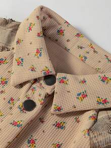 Áo len dệt kim tay bèo nhún họa tiết caro boho - Nhiều màu - Xem 11