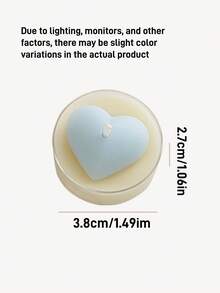 1pc New Heart-Shaped Soy Wax Candle, Dual-Tone Scented Candle, Creative Design Candle, Mini Heart Candle, For Home Decor, Gifts, Weddings, Parties, Tabletop Decor, Birthday Decoration, Lovely Decoration, Wedding, Partner, Hand Gift, Home Decor, Valentine's Day Gift, Birthday Present, Christmas Decorations, Christmas Decor, Christmas Gifts, Room Decor, Candle, Candles, Gifts, Scented Candles, Home Decoration, Gifts For Her, Scented Candle, Candle Set Gift