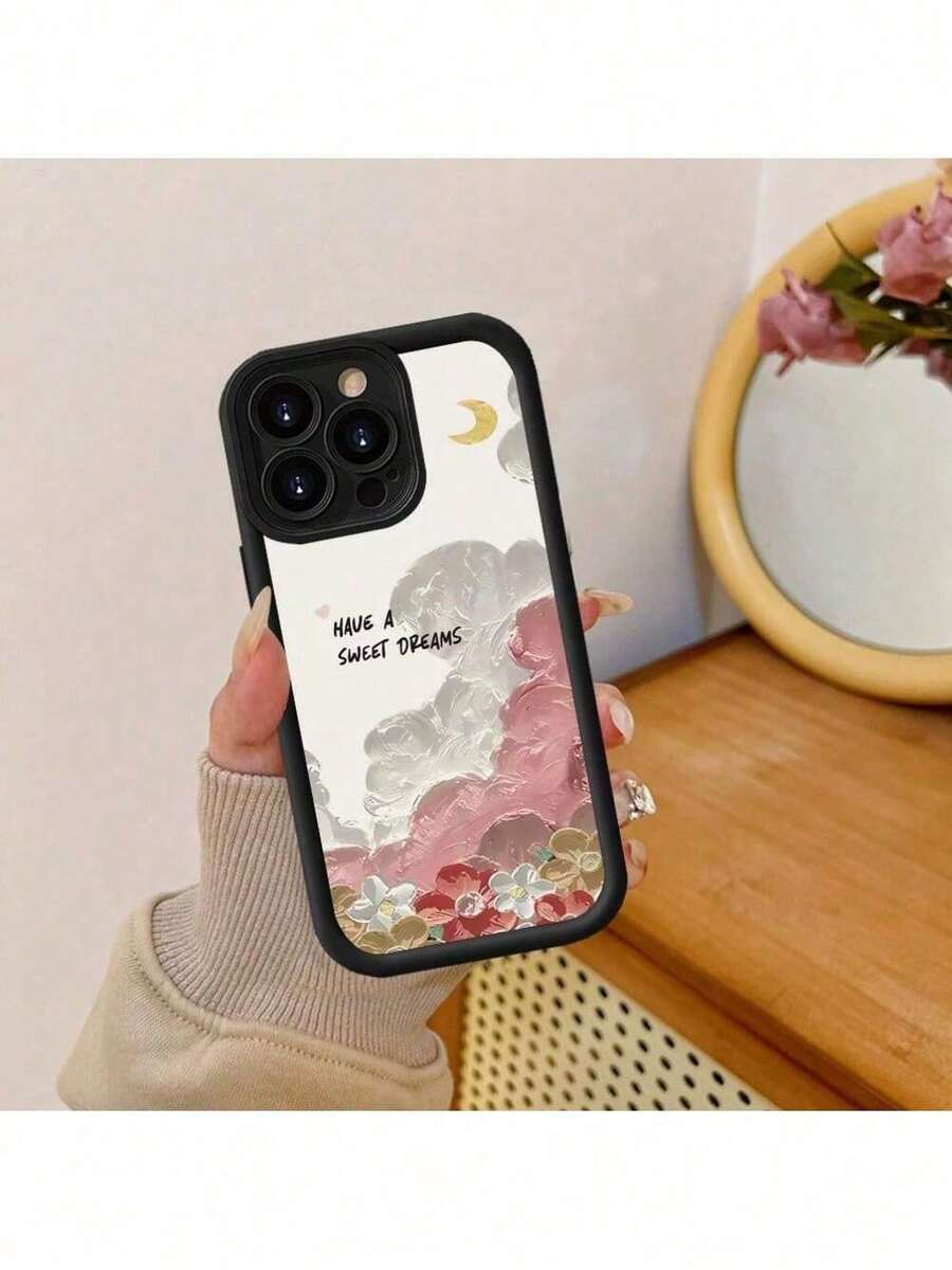 Soft Phone Case With Floral Design For Various Models, Including The Pro Max And SE. - 彩色 - 查看 1