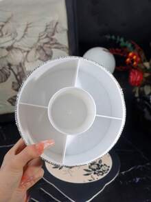 360° Rotating Makeup Brush Holder, Vanity Table Organizer, Cosmetics And Skincare Product Storage, 5-Compartment Makeup Brush Cup, Dressing Table Desktop Organizer, A Gift For Women And Girls (Sparkling Diamond Design).,Gifts For Women,Christmas Gifts,Gift Ideas For Women - Multicolor - View 8