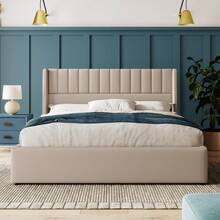Bed Frames - Beige + Linen + 180cm*200cm - 查看 11