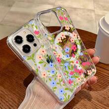 Funda magnética transparente de alta definición anti-caída, con diseño innovador de flor de primavera, funda de protección para teléfono personalizada y sencilla, a prueba de golpes y anti-caída, duradera y resistente a las manchas, adecuada para todas las series de teléfonos , compatible con  17/17 Pro/17 Pro Max/17 Air/ 16/16 Pro/16 Pro Max/16 Plus/ 15/15 Pro Max/15 Pro/15 Plus/ 14/14 Pro/14 Plus/14 Pro Max/ 13/13 Pro/13 Pro Max/12/12 Pro/12 Pro Max/11/11 Pro/11 Pro Max/XR/X/XS/XS Max - Transparente 925 - Ver 3