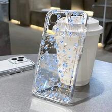 Funda de teléfono con flores compatible con  14, funda  13 12 11 16 15 17 Pro 14 Pro Max XR XS 7 8 Plus SE, funda de silicona suave a prueba de golpes, compatible con funda  17, funda  17 Pro, funda  17 Pro Max - TI25 - Ver 12