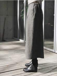 Women Pants - Dark Grey - View 8