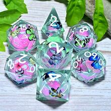Resin RPG Dice Set (7pcs) - Polyhedral Hand Role-Playing/Board Game Dice & Multi-Occasion Gift (Holiday/Birthday/Party) - Multicolor - View 13