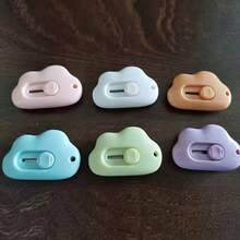 2pcs Mini Cloud-Shaped Utility Knives, Practical & Foldable, Ideal Tool For Opening Letters And Envelopes. Cloud-Shaped Paper Box Is A Portable Cutting Tool With Keyring Hole.