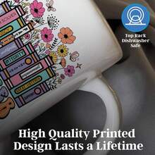 Toasted Tales Coffee Mug Teacher Gift - Quality Ceramic Mug With Colorful Flower Design, Dishwasher  (Coffee Mug) - Image Color - View 11