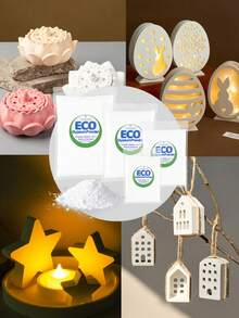 100g/200g/500g/1000g 袋装树脂高密度石膏粉，用于 DIY 雕塑模具、花瓶制作铸造生产材料桶装石膏粉