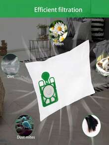 适用于英国 Numatic Henry 吸尘器的 2/5/10 个装吸尘器尘袋 NVM-1CH 过滤袋，适用于型号 NVM-1CH/604015 NOS250B HVR200M-22 Hetty HET200A Harry HHR200A - 彩色 - 查看 6