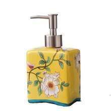 洗手液分配器 陶瓷皂液瓶 复古皂液分配器 洗手液按压瓶 410毫升 乳液分配器 可重复灌装洗发水容器 家用浴室厨房配件 - 彩色 - 查看 16