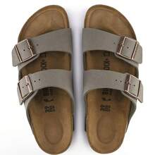 Birkenstock Unisex Arizona Sandals Soft Footbed - 結石 - 查看 4