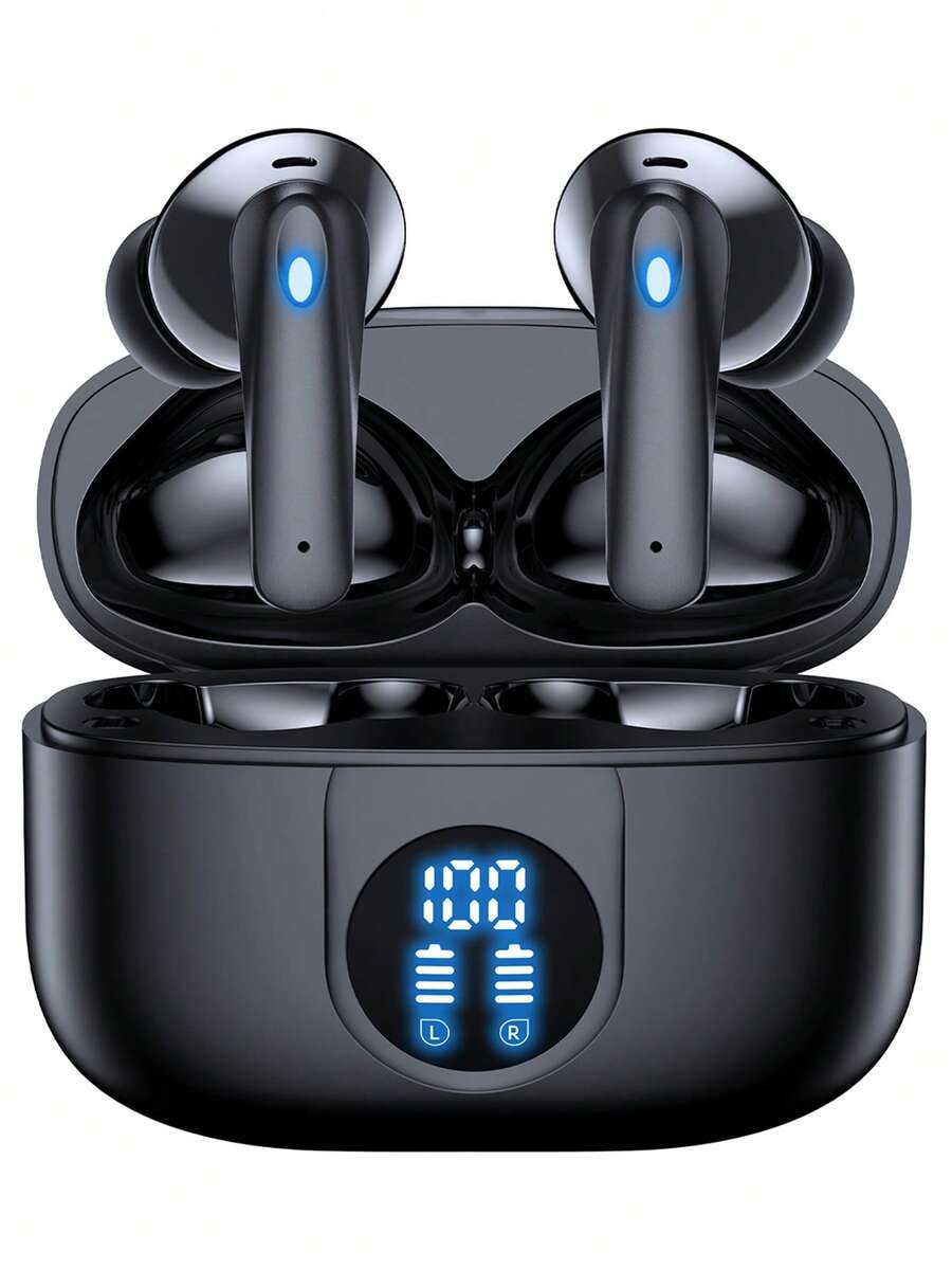 Tagry P91 Wireless Noise Cancelling Bluetooth 5.4 Earphones, IPX7 Waterproof, 30 Hours Battery Life, Built-In Microphone, Clear Calls, Suitable For Work And Entertainment