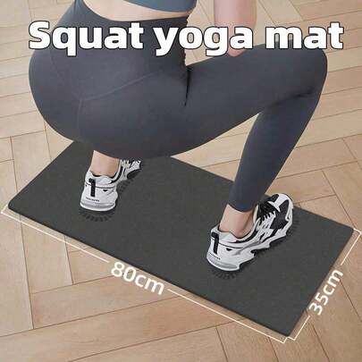 1 pieza Esterilla de yoga antideslizante de TPE de 0.6 cm de grosor, colchoneta de ejercicio portátil para fitness, pilates, gimnasia y entrenamiento de estiramiento