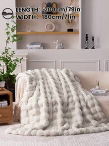 1 chiếc chăn lông giả, mềm mại và ấm áp, kiểu dáng sang trọng, đa năng, dễ bảo quản, nhẹ và dễ phối đồ, có nhiều màu sắc và kích cỡ, chăn lông dài mềm mại và ấm cúng, thích hợp cho phòng khách, phòng ngủ, ghế sofa, nhà cửa, ký túc xá, v.v. - Nhiều màu - Xem 23