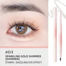 J.M.C.Y 2-In-1 Eyebrow Pencil & Highlighter Brush, Beginner Friendly - #04 SPARKLING GOLD SHIMMER (SHIMMER) - View 1