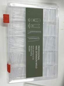 240 Peças Molde de Construção de Gel Extensão Rápida Longa Elíptica Profissional para Salão de Unhas Gel UV de Cristal