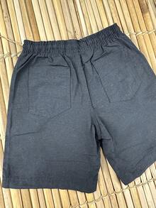 BOYS' BERMUDA SHORTS CHILDREN'S PREPPY FASHION NEW RELEASE - màu đen - Xem 6