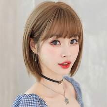 Synthetic Woven Wigs - Trà mật ong lanh 32cm - Xem 1