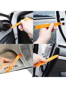 4Pcs Car Trim Removal Tool Kit - Professional Automotive Pry Tool Set For Radio/Door Panel/Dashboard Removal - Scratch Resistant Nylon And Stainless Steel Car Audio Installation Tools - Must-Have For Car Audio Repair And Interior Detailing - متعدد الألوان - مشاهدة 5