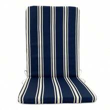 High Back Outdoor Chair Cushions-Water Proof Patio Dining Chair Cushions, Removable Machine-Washable Cover For Camping Beach Picnic Travel 17.72*41.34*1.97in - 黑色 - 查看 1
