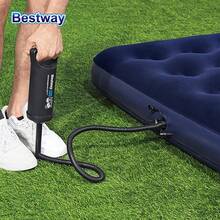 Bestway 62002 Swimming Pool Kits Air Pump, Inflatable Mattress Pump,Above Ground Square Play PoolsAir Pump, Square Framed Pools, Above Ground Framed Pools, Swimming PoolsAir Pump, Outdoor Backyard Above Ground Garden Framed Pools Air Pump - Black - View 3