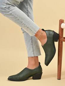 New Casual Comfortable Versatile Slip-On Elastic Women's British Style Business/Commute/Office/Holiday Loafers