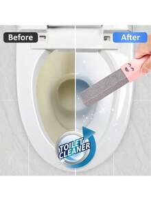 Powerful Pumice Stone Set, Portable Replaceable Pumice Stone, Long Handle Pumice Stone Toilet Brush, Volcanic Rock Cleaning Pad, Toilet Seat Cleaner, Shower, Bathtub, Sink, Pool, Stove And Bathtub Descaling Stick - Multicolor - View 4