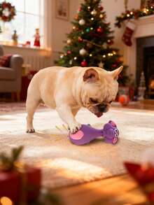 乳胶狗玩具 宠物乳胶发声玩具 - 大象/奶牛造型，橡胶材质，互动式狗狗咀嚼玩具，非常适合玩耍和缓解狗狗出牙期不适，室内外皆宜，让小狗快乐玩耍的宠物玩具 - 彩色 - 查看 3