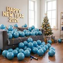 63件/123件（1套）浅蓝色派对装饰气球，花环拱门气球套装，DIY气球树，气球拱门，生日，婚礼，情人节，派对装饰气球，节日，婚礼气球花束，气球套装
