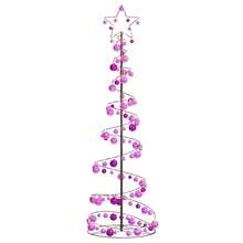 LED Christmas Tree With Baubles 120 LEDs Warm White 180 Cm - Multicolor - View 1