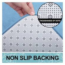 Memory Foam Bath Mat 30x20, Extra Soft And Absorbent Bathroom Mats, Non Slip Washable Carpet For Floor, Shower And Tub, Blue - 多色80 - 查看 5
