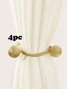 1pc/2pcs/4pcs Twist Twist Balls Curtain Clips, Multiple Colors And Sizes Available Gifts Birthday Graduation