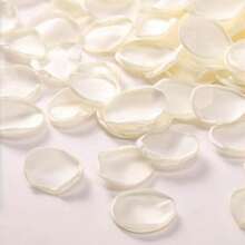 50pcs/100pcs/200pcs/300pcs/500pcs/1000pcs Artificial Rose Petals, Ivory White Silk Rose Petals For Wedding Flower Girl Baskets, Aisle Scattered Flowers, Birthday Decoration, Table Centerpieces, Engagement Party Confetti, Bridal Shower, Romantic Night Decorations - Ivory - View 10