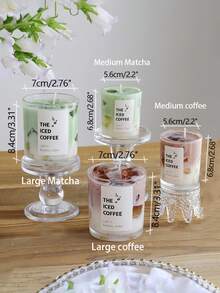 1pc New Jelly Candle, Scented Candle (Flavor: Matcha/Iced Coffee Candle), Room Decor, Suitable For Wedding Decoration, Christmas Gift, Candle, Back To School Dorm Decor, Valentine's Day Gift, Birthday Gift, Gift For Family, Friends, Women, New Year Gift, Living Room Decor, Easter, Carnival, Party, Fun Gift For Boyfriend And Ladies, Candle Gift Set, 1/2pc. - Multicolor - View 3