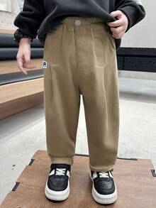 男童休闲直筒裤，春秋